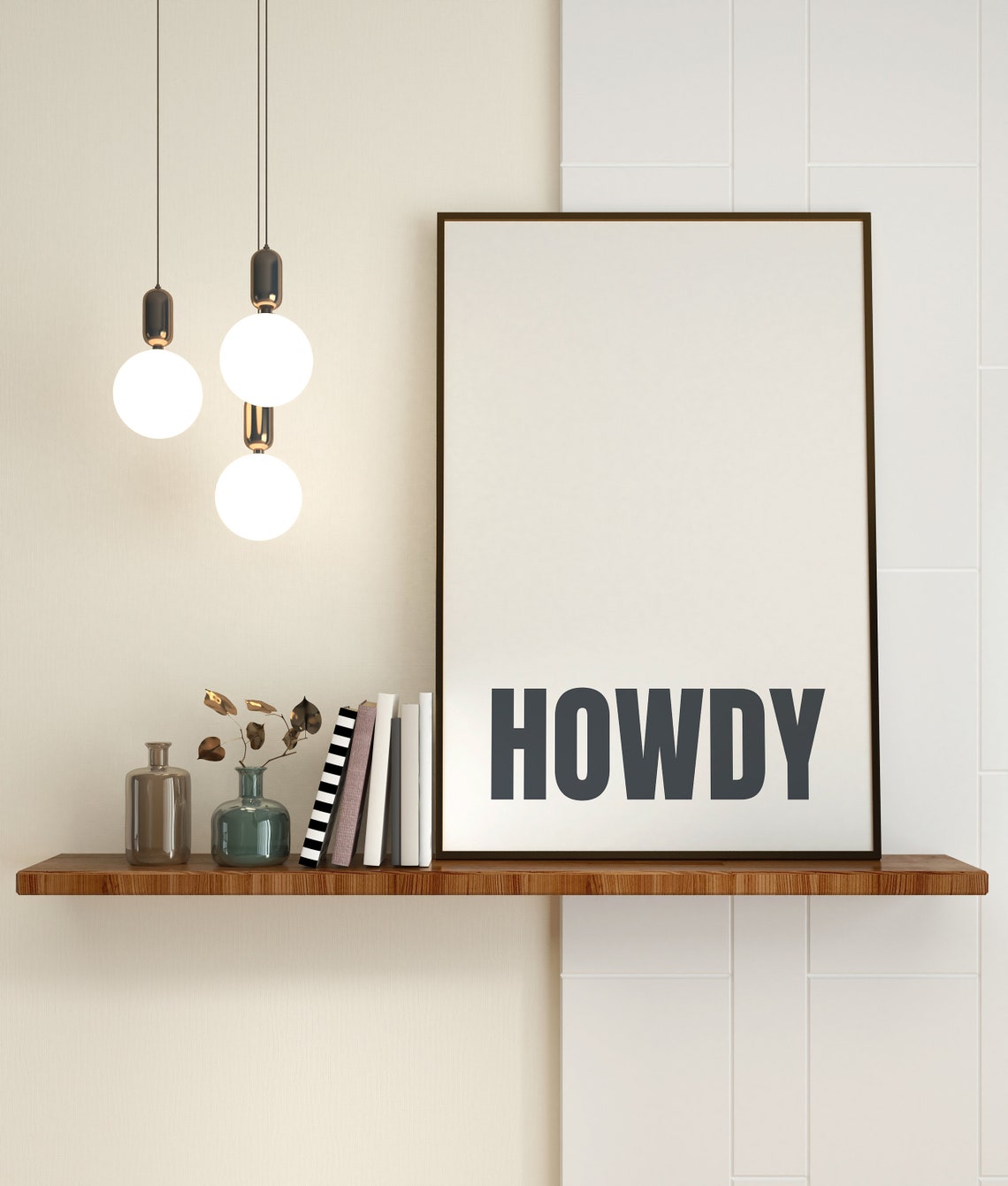 Howdy Minimalist Western Typography Southern Home Decor Poster - Image 4