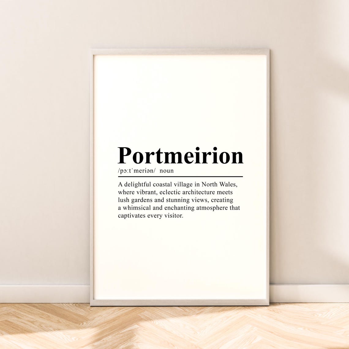 Portmeirion Wales Print Wall Art Portmeirion Travel Print Wall Hanging Portmeirion Poster Minimalist Portmeirion Wall Print Portmeirion Gift