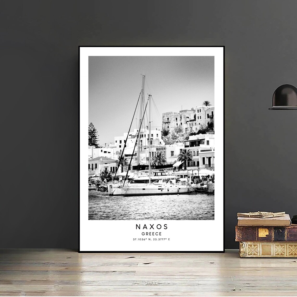 Naxos Minimalist Travel Poster, Greece Art Print - Image 2