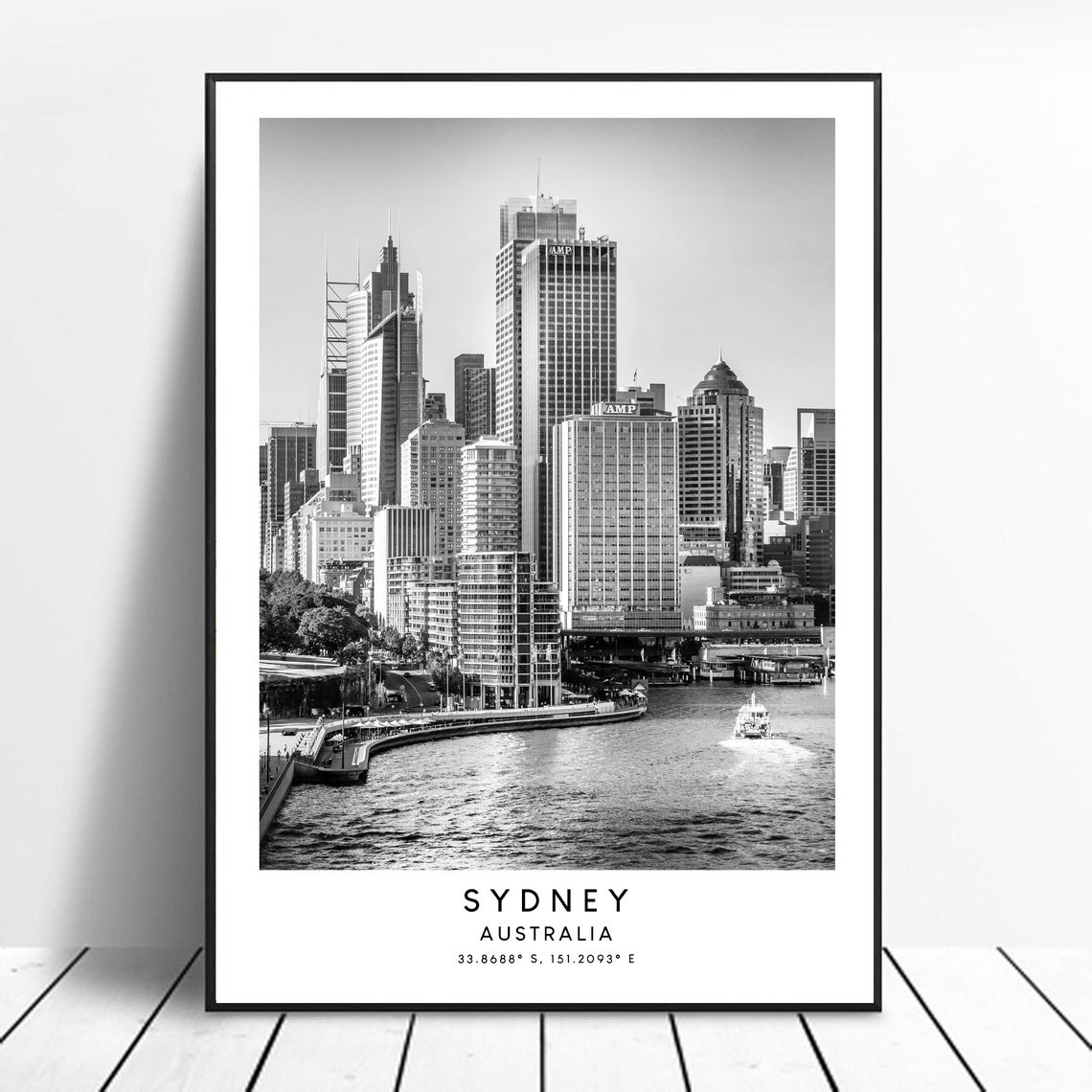 Sydney Travel Print Sydney Poster Sydney Wall Art Sydney City Print Art Sydney Australia Home Dcor Black And White Sydney Print Gift Poster