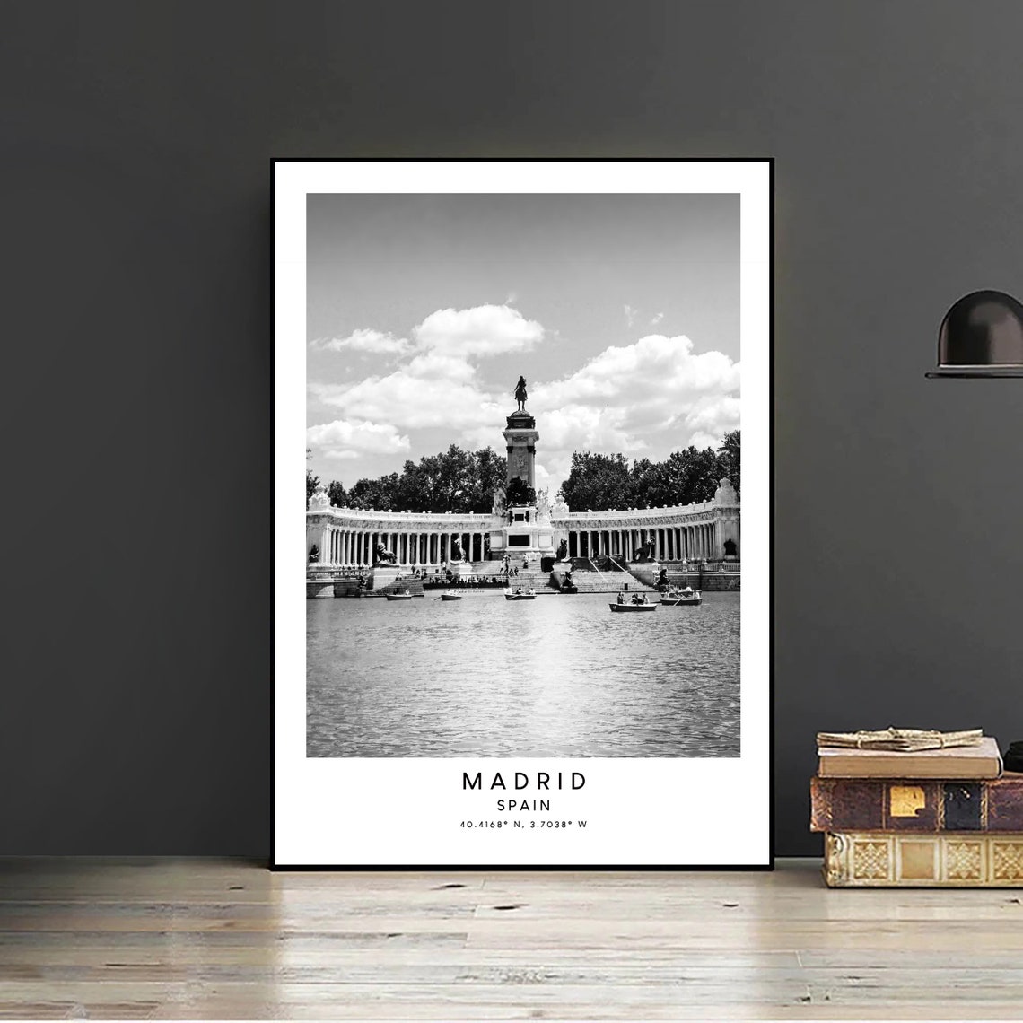 Madrid Retiro Park Minimalist Travel Art Print - Image 2