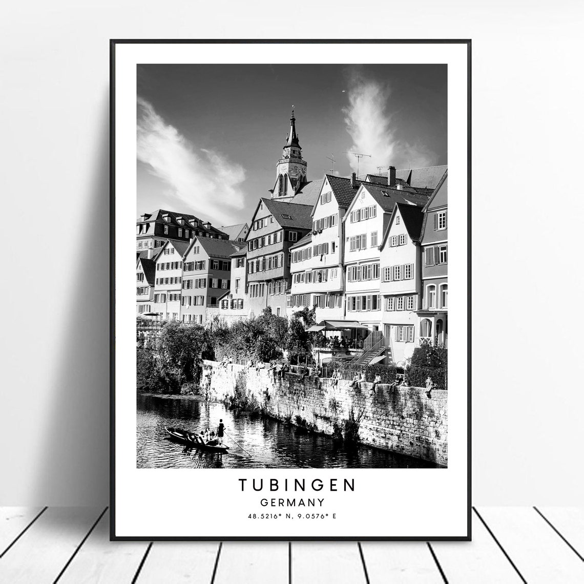 Tbingen Travel Print Tubingen Wall Art Minimalist Tubingen Art Print Tubingen City Poster Tubingen Germany Print Tubingen Gift Poster