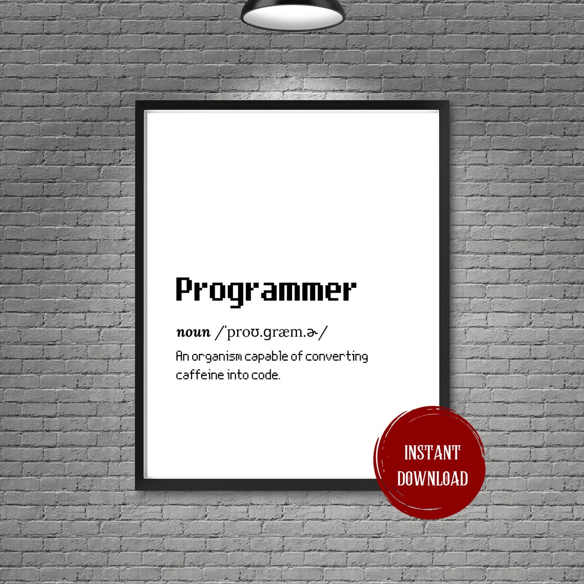 Programmer Pixel Definition Converting Caffeine Into Code Poster - Image 3