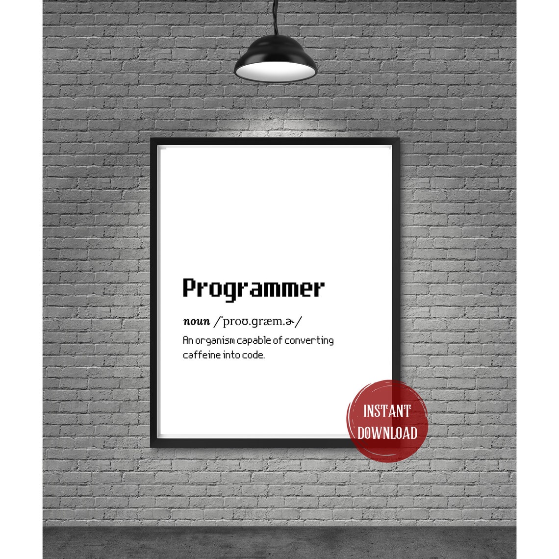 Programmer Pixel Definition Converting Caffeine Into Code Poster - Image 2
