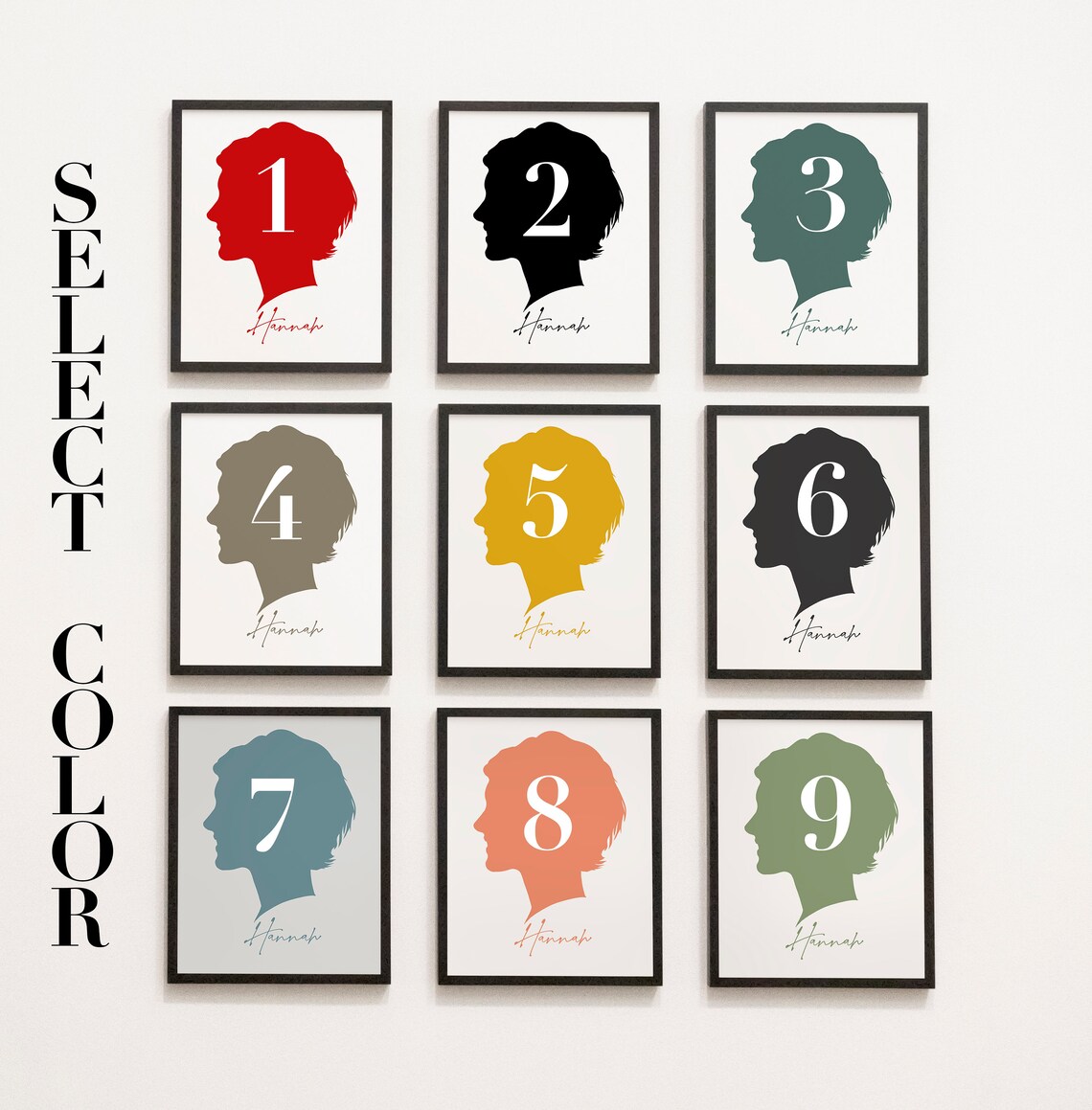 Couple Silhouette, Modern Home Decor Art Print - Image 2
