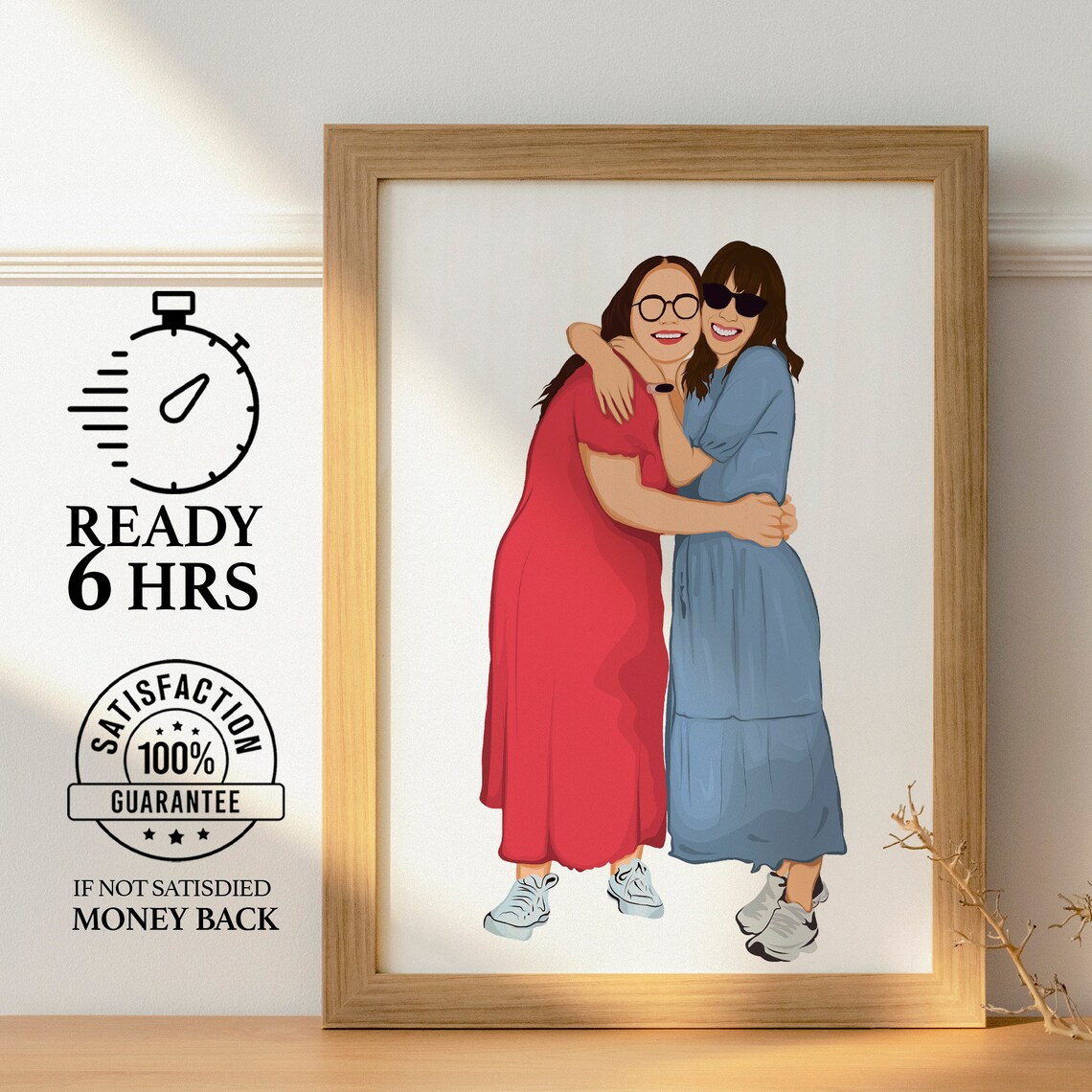 Custom Personalized Faceless Portrait Gift