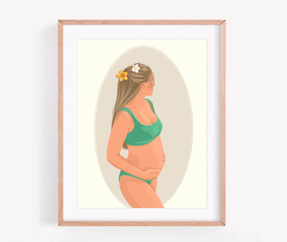 Minimalist Portrait For Her, Personalized Gift - Image 3