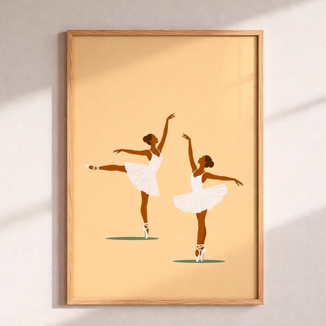 Ballerina Minimalist Poster, Boho Nursery Decor
