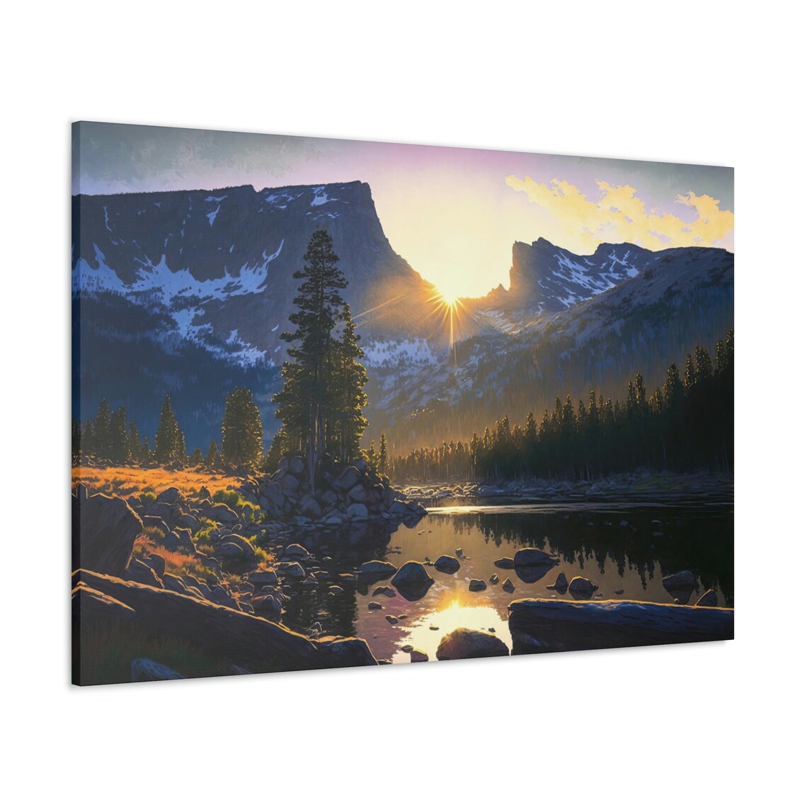 Estes Park Colorado Sunrise Mountains Art Print - Image 3
