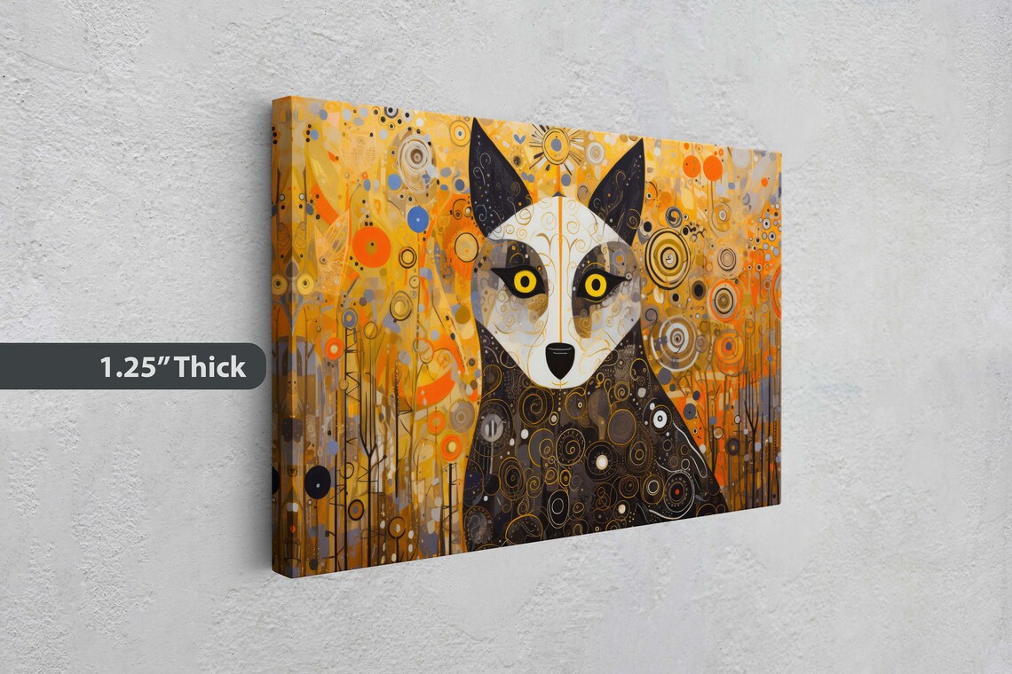 Abstract Wolf Symbolism Modern Art Print - Image 3