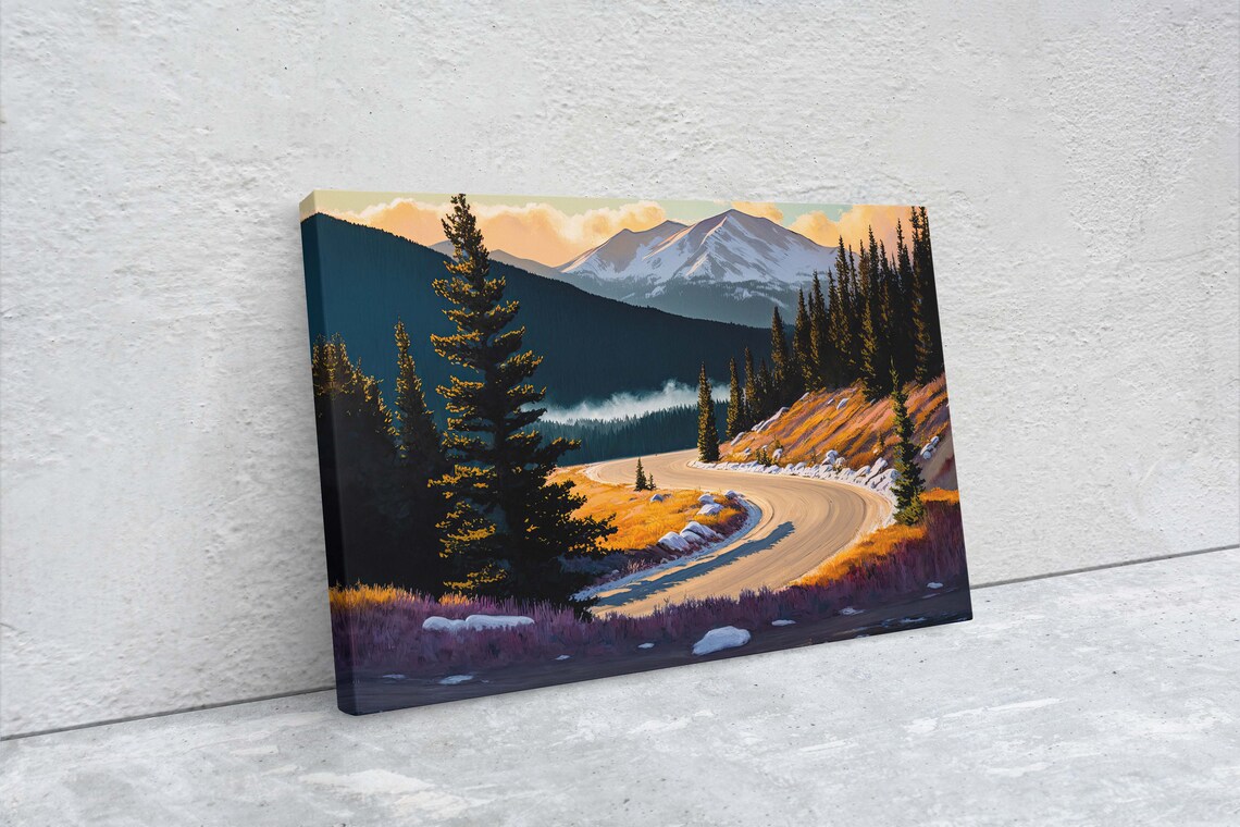Monarch Pass Colorado Mountain Landscape, Travel Poster - Image 2