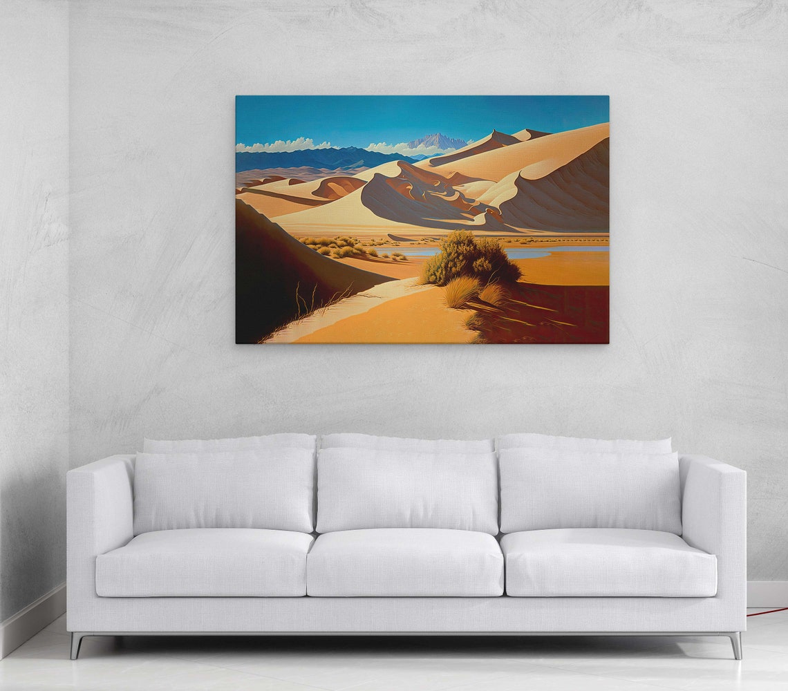 Sand Dunes Colorado Art Ready To Hang Large Print Oil Painting Landscape - Image 2