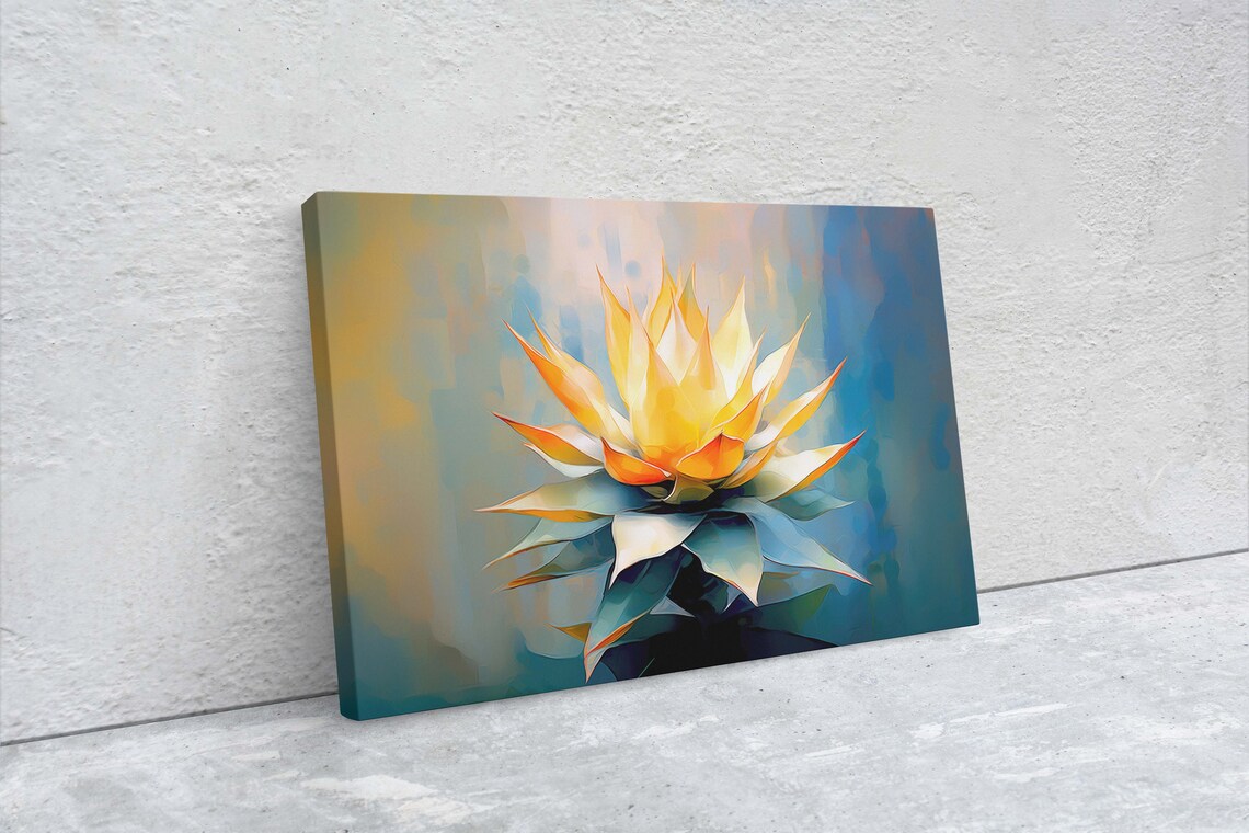 Agave Succulent Cactus Botanical Art Print for Home - Image 2