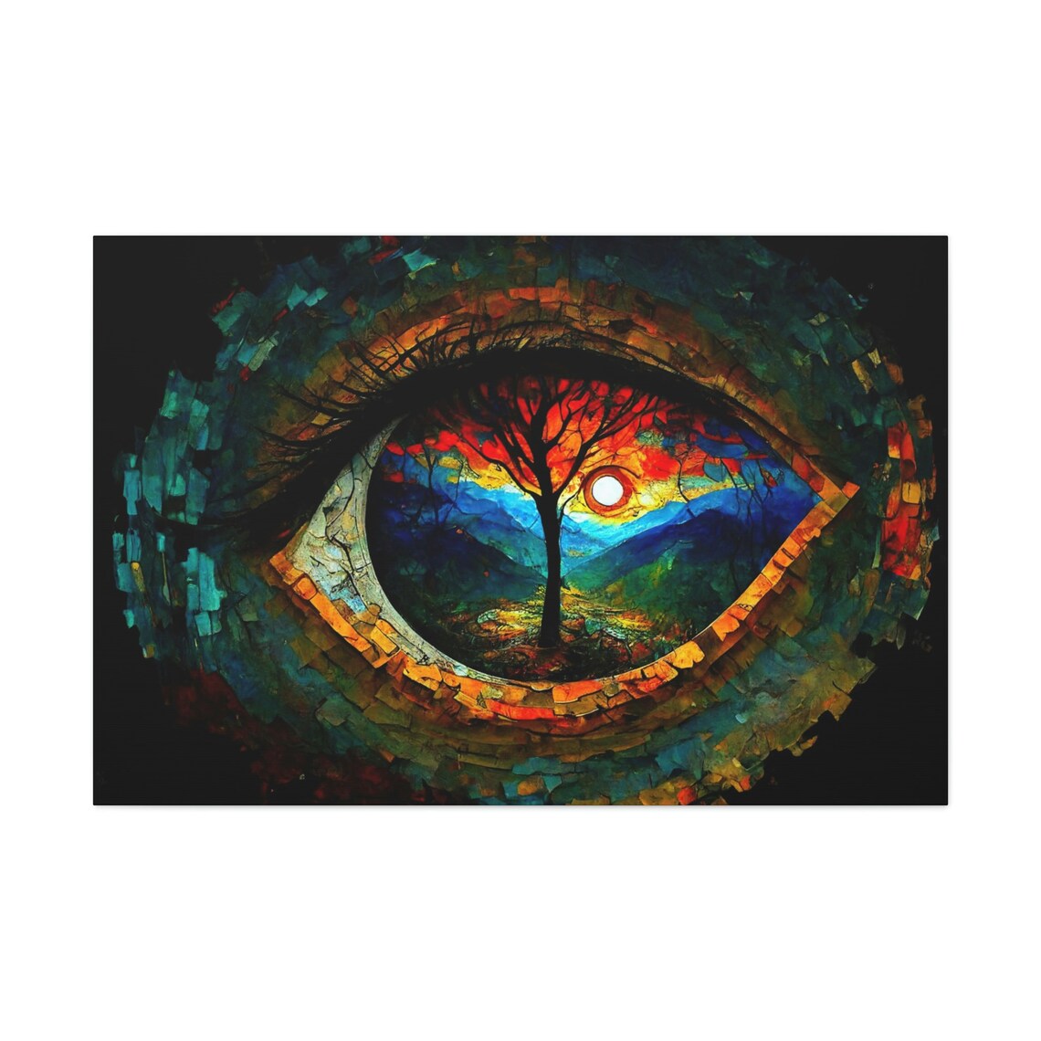 Eye Of Nature Abstract Expression Fantasy Art