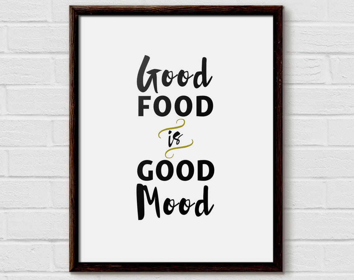 Foodie Gift Foodie Gift Ideas Food Quote Food Print Food Lover Gift Foodies Gift Kitchen Prints Kitchen Quote Kitchen Quote Print