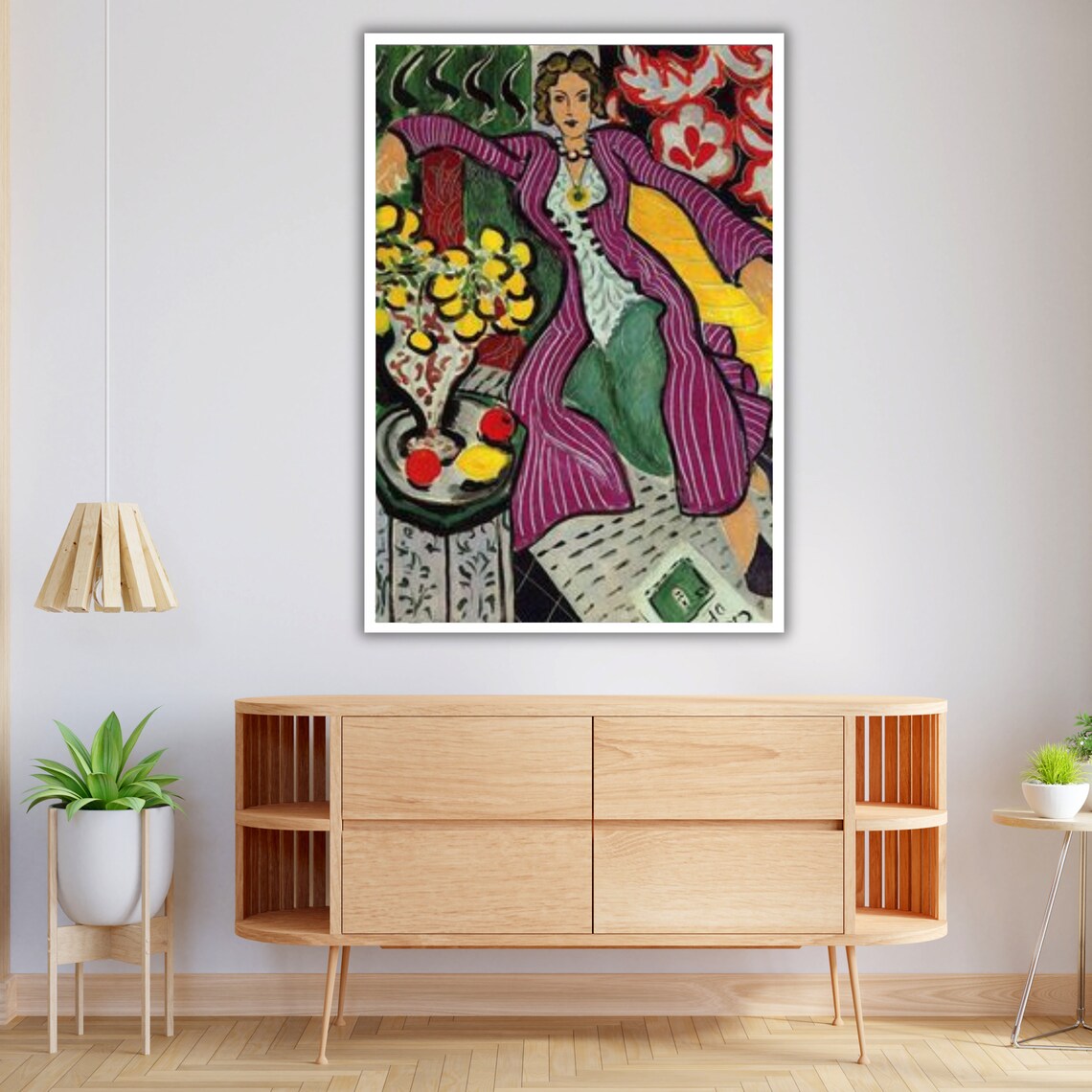 Henri Matisse Woman In Purple Coat Fauvist Portrait Fine Art Print - Image 4