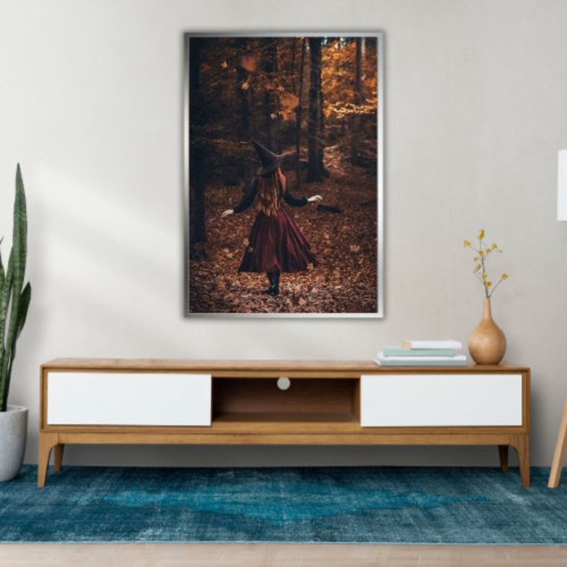 Moon Witch, Celestial Decor Wall Art Print - Image 3