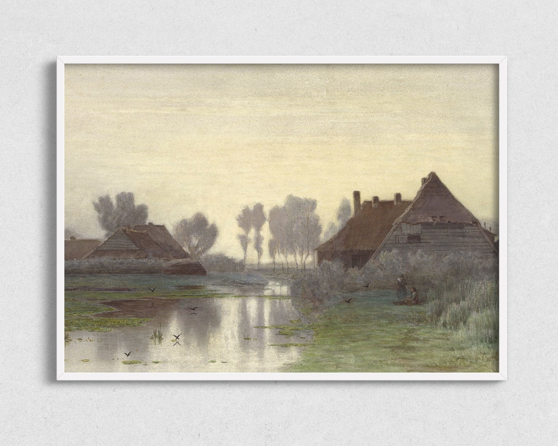 Foggy Landscape Art Print - Image 2