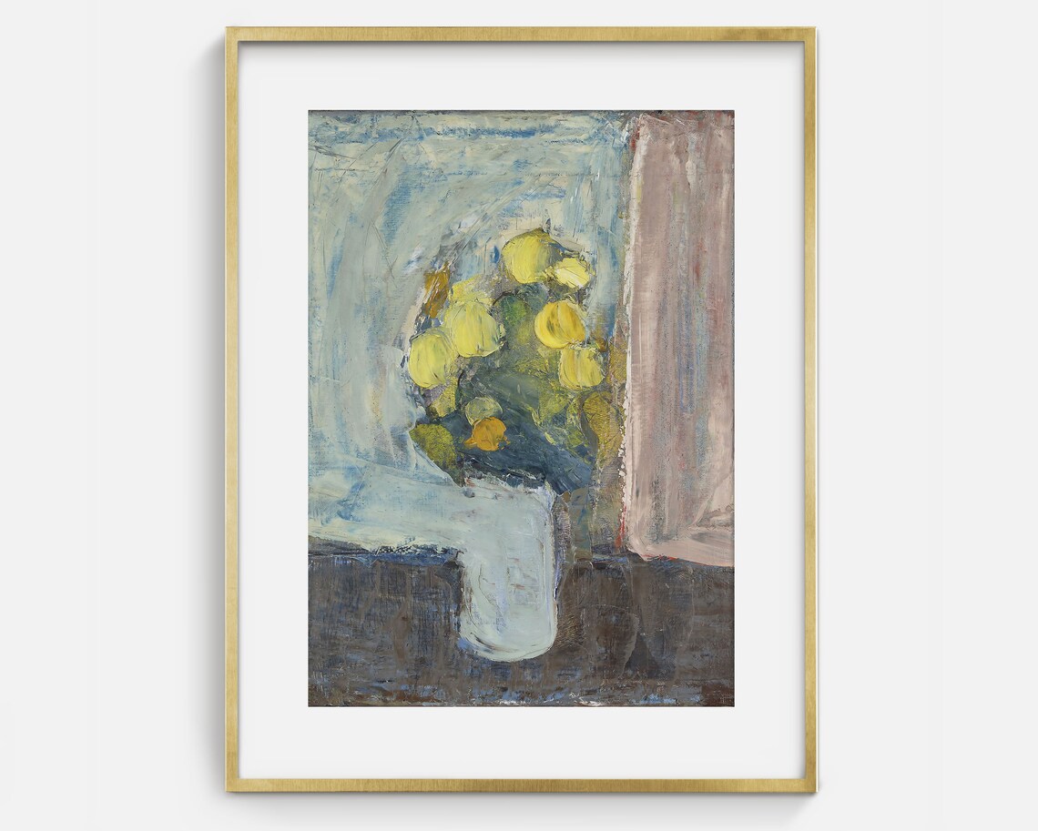 Floral Still Life Vase of Flowers, Vintage Art Print - Image 2