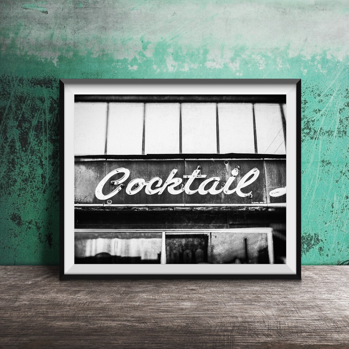 Vintage Red Cocktail Neon Sign Bar Lounge Decor Photo Poster - Image 2