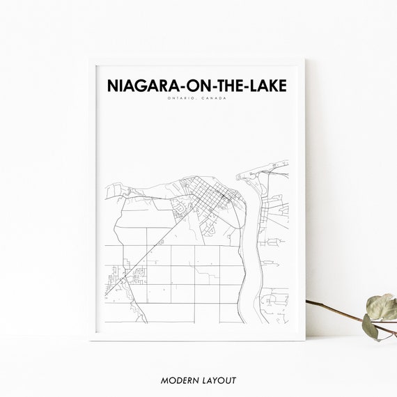 Niagara-on-the-Lake Ontario Map Poster Print