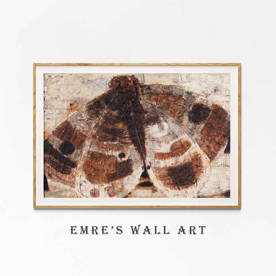 Vintage Butterfly Textile Print, Butterfly Pattern - Image 4