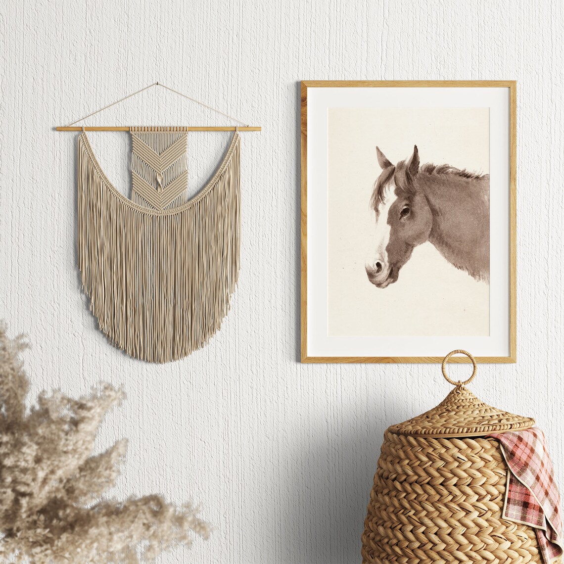 Vintage Horse Sketch Art Print, Farmhouse Decor - Image 2