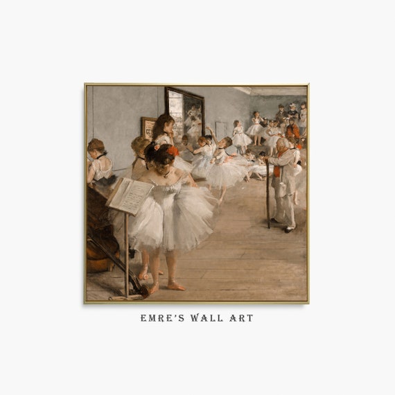 Ballerina Wall Art Vintage Ballerina Painting Dance Wall Decor Vintage Girls Room Decor Antique Art