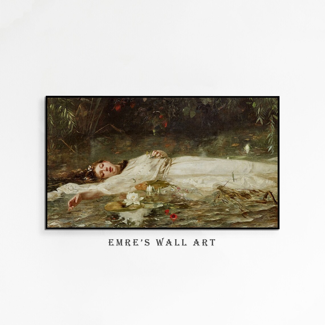 Woman Oil Painting Antique Wall Art Poster - Image 4