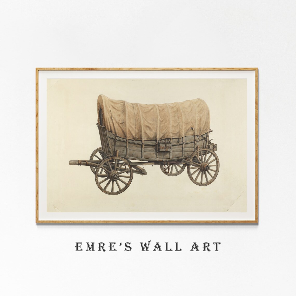 Conestoga Wagon Vintage Country Wall Art Print - Image 4