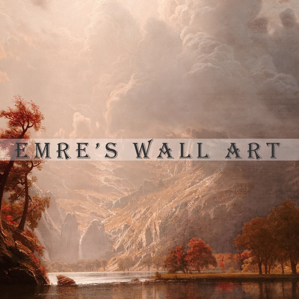 Autumn Landscape Vintage Rustic Fall Wall Art Print - Image 2