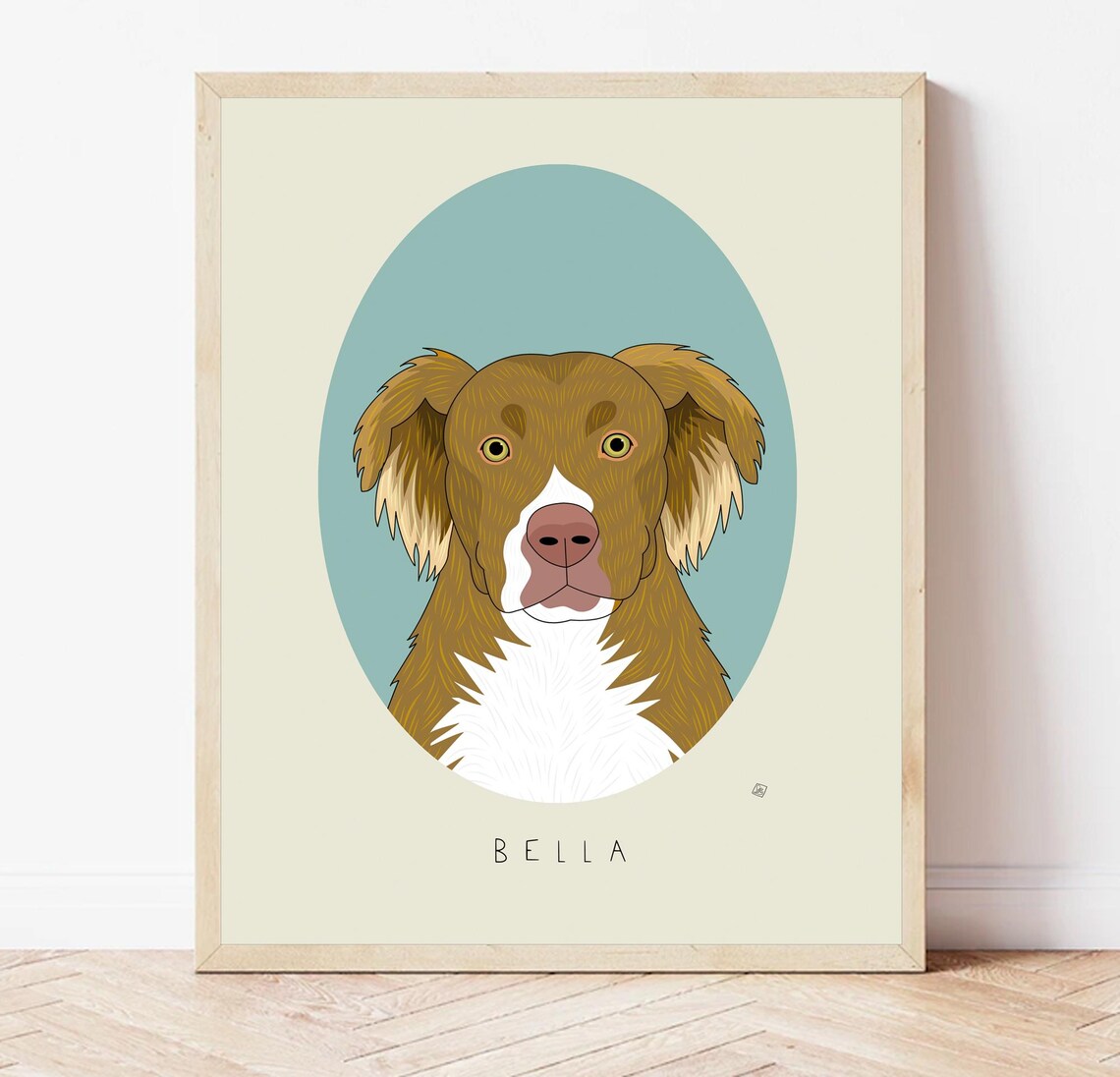Pet Memorial Portrait, Personalized Dog Illustration - Image 5