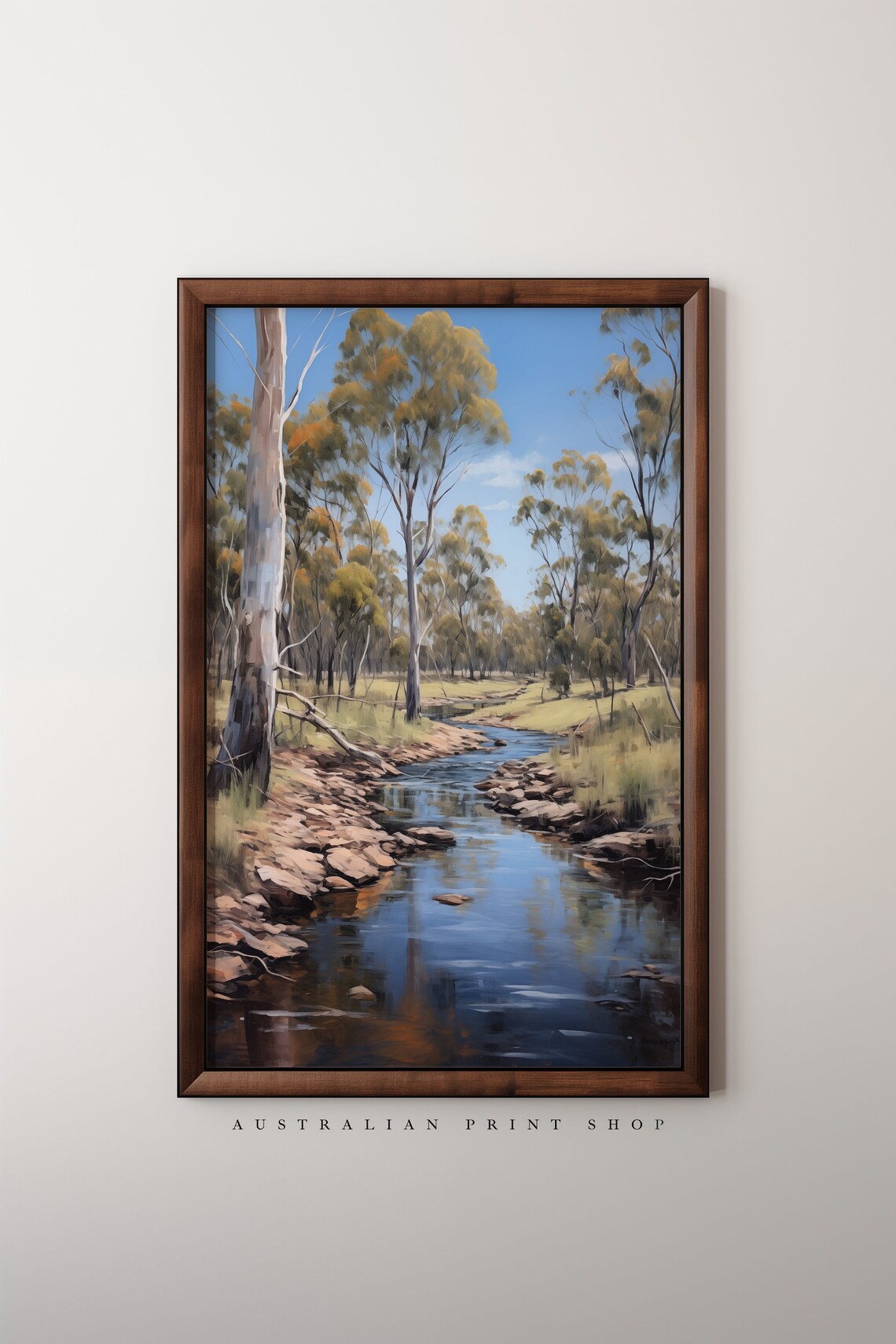 Old Gum Tree Creek, Australian Outback Art Print - Image 5