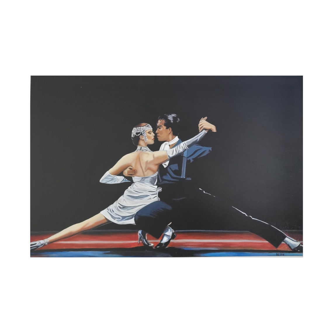 Tango Oil Painting Print Dance Wall Art Modern Home Dcor And Ready To Hang Dance Lover Tango Wall Art Panting Print - Image 5