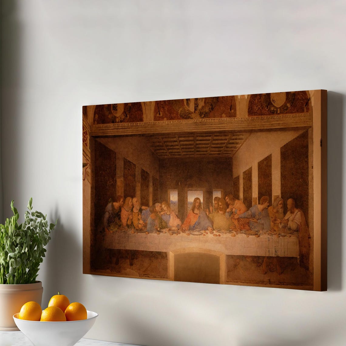 Leonardo da Vinci The Last Supper Renaissance Masterpiece Poster