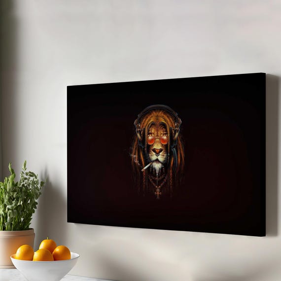 Football Canvas Print Animal Modern Wall Art Decor Framed