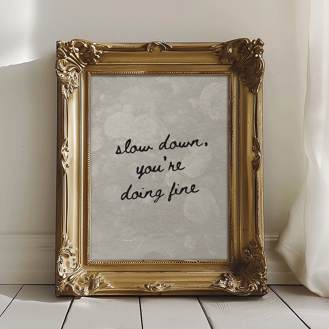 Slow Down You 27re Doing Fine Vintage Aesthetic Art Print