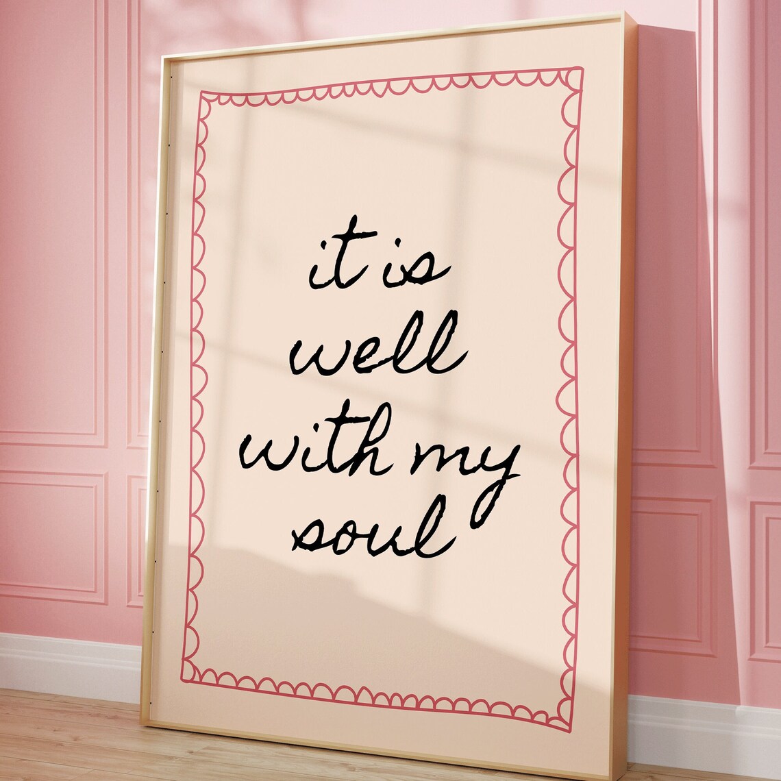 It Is Well With My Soul Art Print, Bedroom Poster