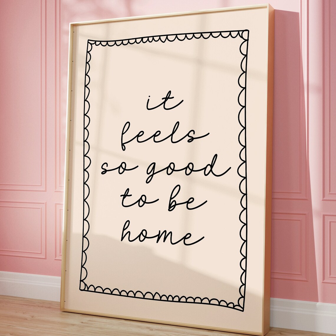 It Feels So Good To Be Home Art Print, Hand Drawn - Image 2