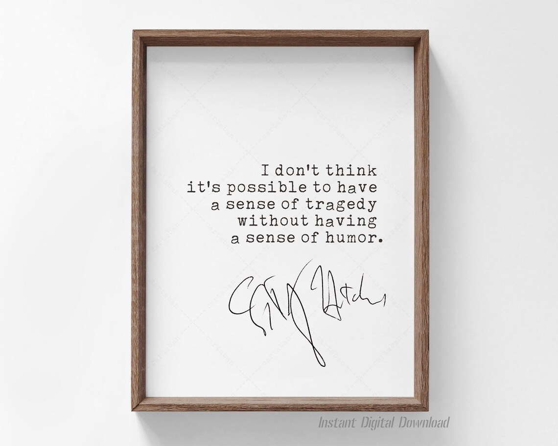 Christopher Hitchens Quote, Tragedy And Humor