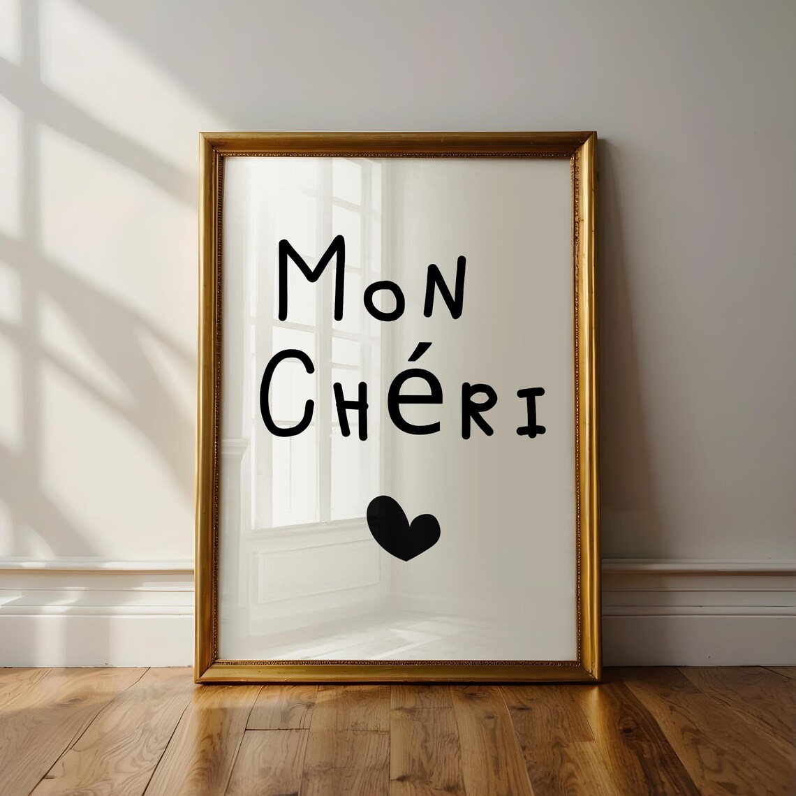 Mon Cheri Art French Wall Art French Art Print French Wall Decor French Art Print Minimalist Print - Image 3