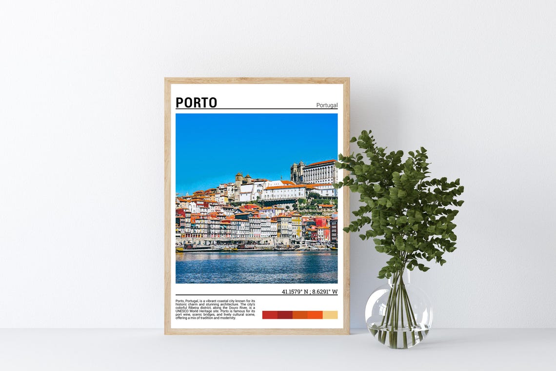 Porto Poster Porto Wall Art Porto Print Porto Atrwork Porto Art Print Porto Photo Porto Poster Print Portoportugal - Image 4