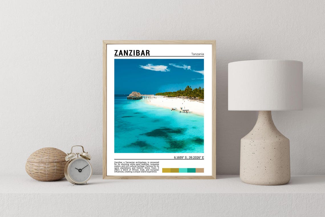 Zanzibar Wall Art Print Zanzibar Photo Africa Artwork - Image 2