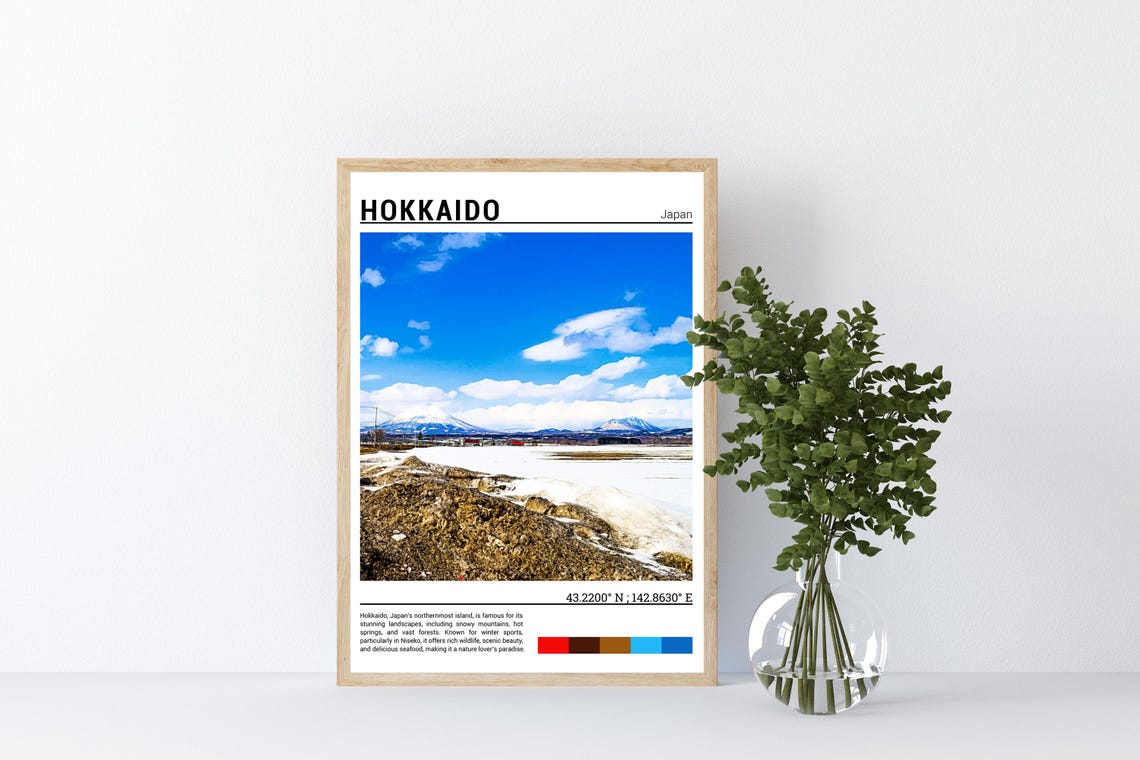 Hokkaido Print Hokkaido Poster Hokkaido Wall Art Hokkaido Travel Hokkaido Artwork Hokkaido Photo Hokkaido Japan - Image 4