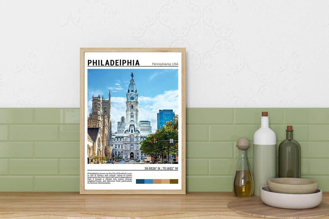 Philadelphia Pennsylvania City Hall William Penn Statue Photo Poster - Image 3
