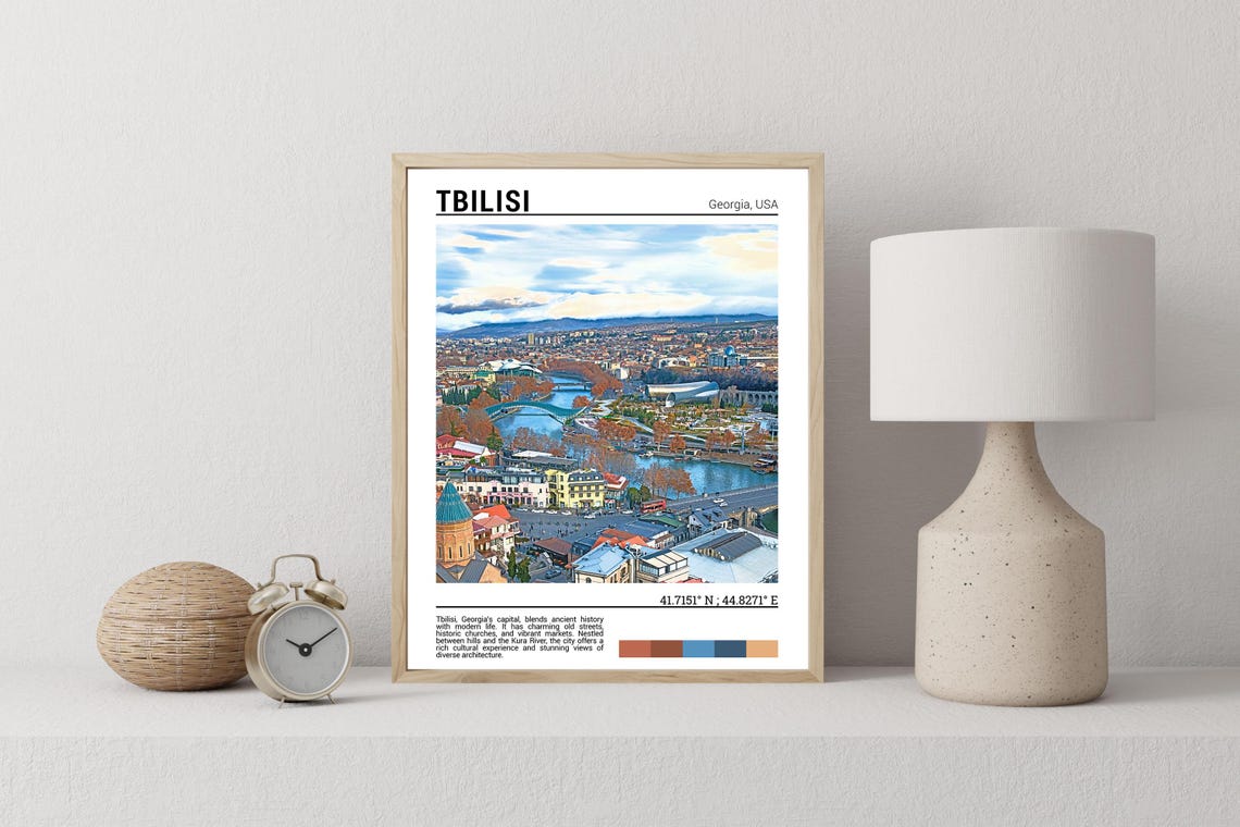 Tbilisi Wall Art Tbilisi Poster Print Tbilisi Photography Tbilisi Photo Tbilisi Decor Tbilisi Poster Georgia Usa - Image 2