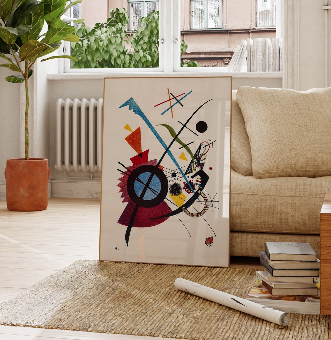 Wassily Kandinsky Violet Geometric Abstract Minimalist Art Poster - Image 4