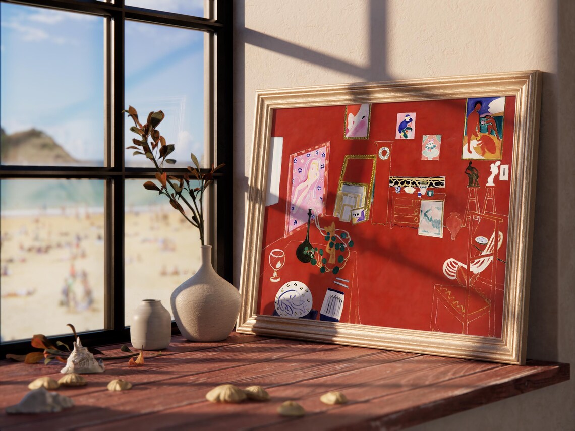 Henri Matisse The Red Studio Art Print, Minimalist - Image 3