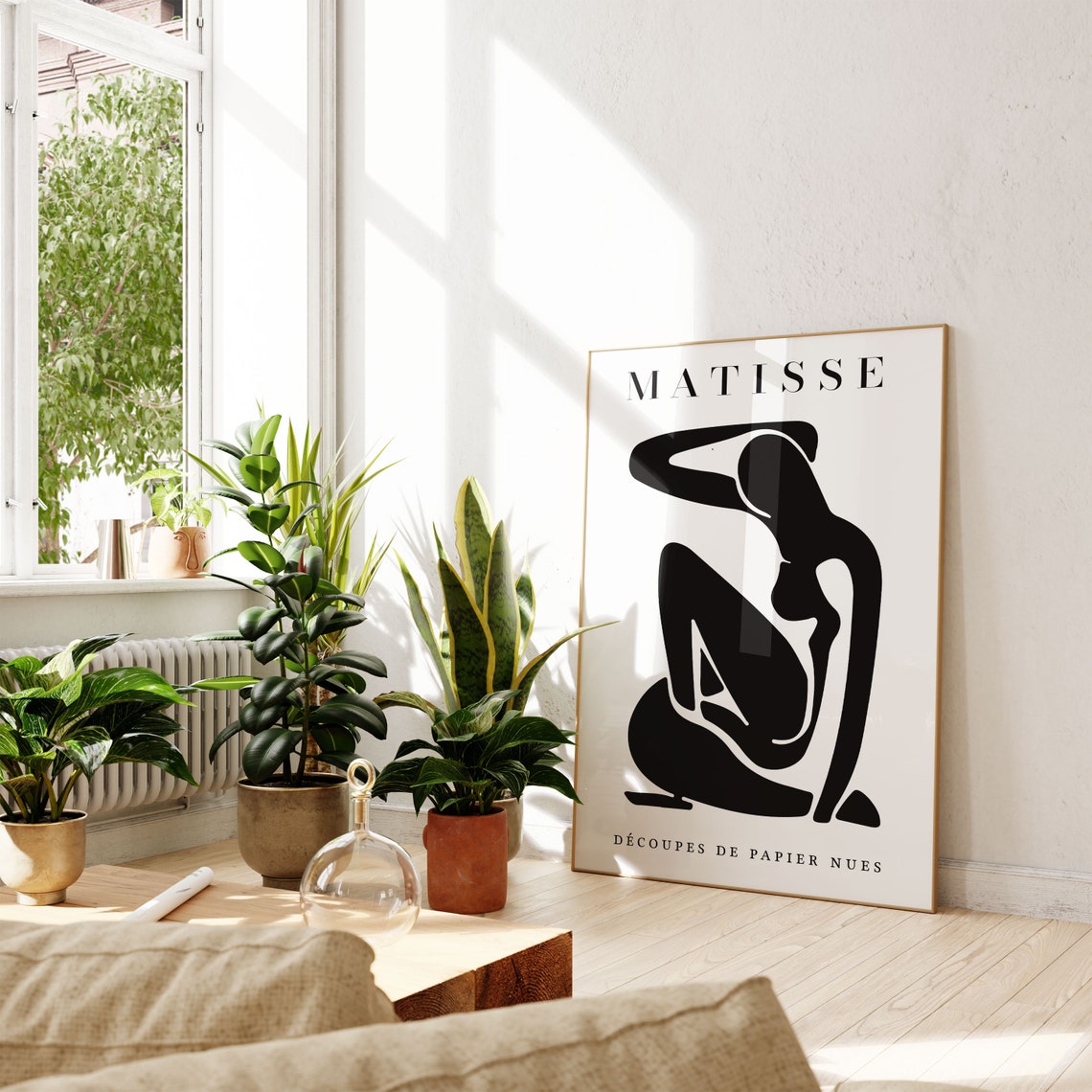 Henri Matisse Paper Cut Out Black Nude Silhouette Art Poster - Image 5