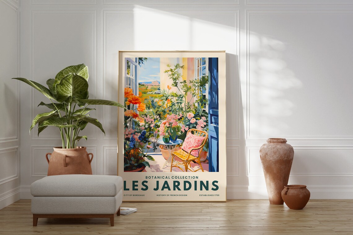 Les Jardin Botanical Interior Landscape Poster - Image 2